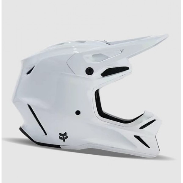 FOX V3 RS CARBON SOLID MOTOKROS BELA ČELADA FOX V3 RS CARBON SOLID MOTOKROS BELA ČELADA