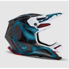 FOX V3 RS WITHERED MOTOKROS MODRO BELA ČELADA