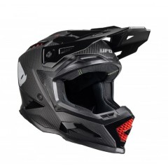 UFO ECHUS CARBON MOTOKROS ČELADA ČRNA 
