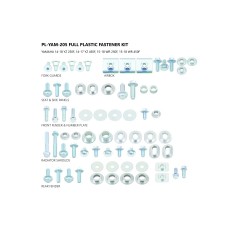 UFO SET VIJAKOV PLASTIK YAMAHA YZF 250 2014-2018, YZF 450 2014-2018, WRF 250, 450 2015-2018